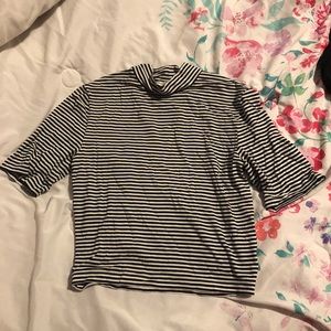 NWOT Express Supersoft Striped Crop Top